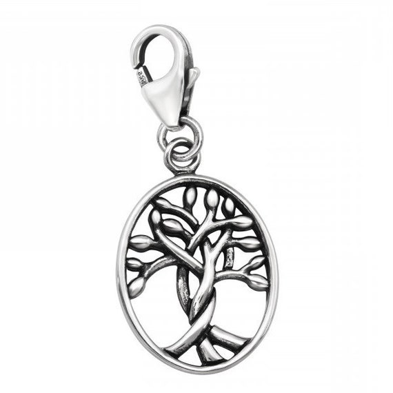 High Quality Solid .925 Sterling Silver Tree Charm