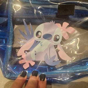Clear Lilo and Stitch Clear Clutch bag with Tag image 2