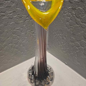 Jack in the Pulpit Art Glass Vase 10&quot;