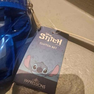 Clear Lilo and Stitch Clear Clutch bag with Tag image 4