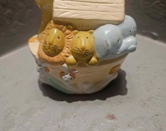 Noah's Ark Ceramic Piggy Bank 3.5"