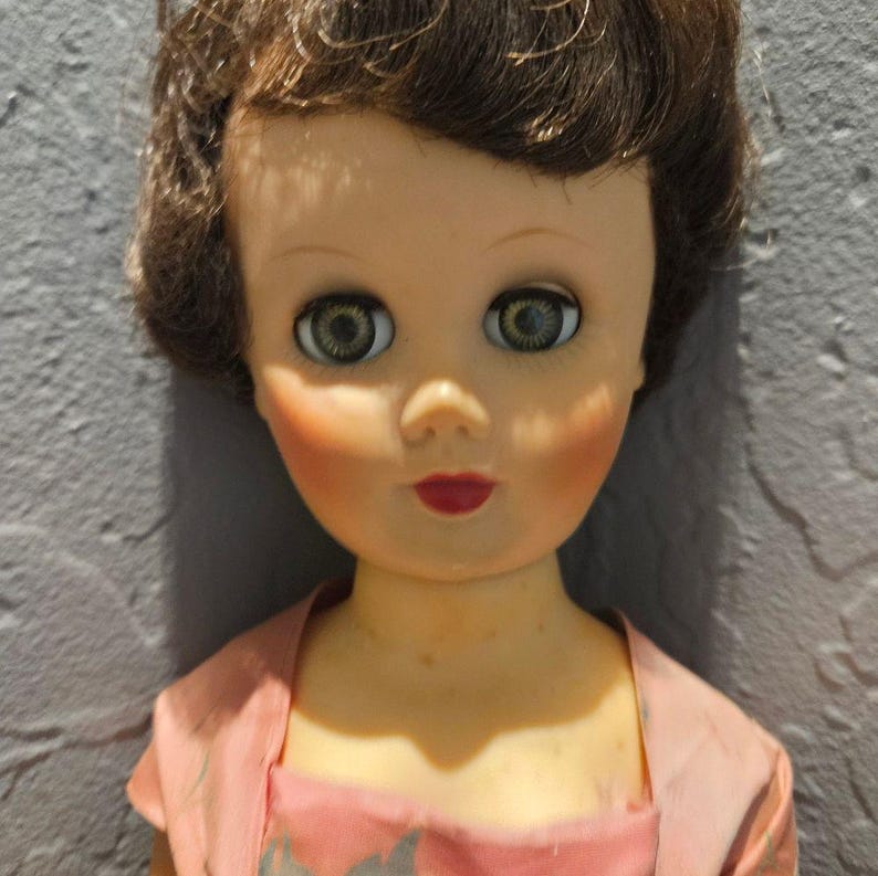24 Vintage Rubber Vinyl Body Doll 40s 50s 60s Complete With Shoes And 24-vintage-rubber-vinyl-body-doll-40s-50s-60s-complete-with-shoes-and