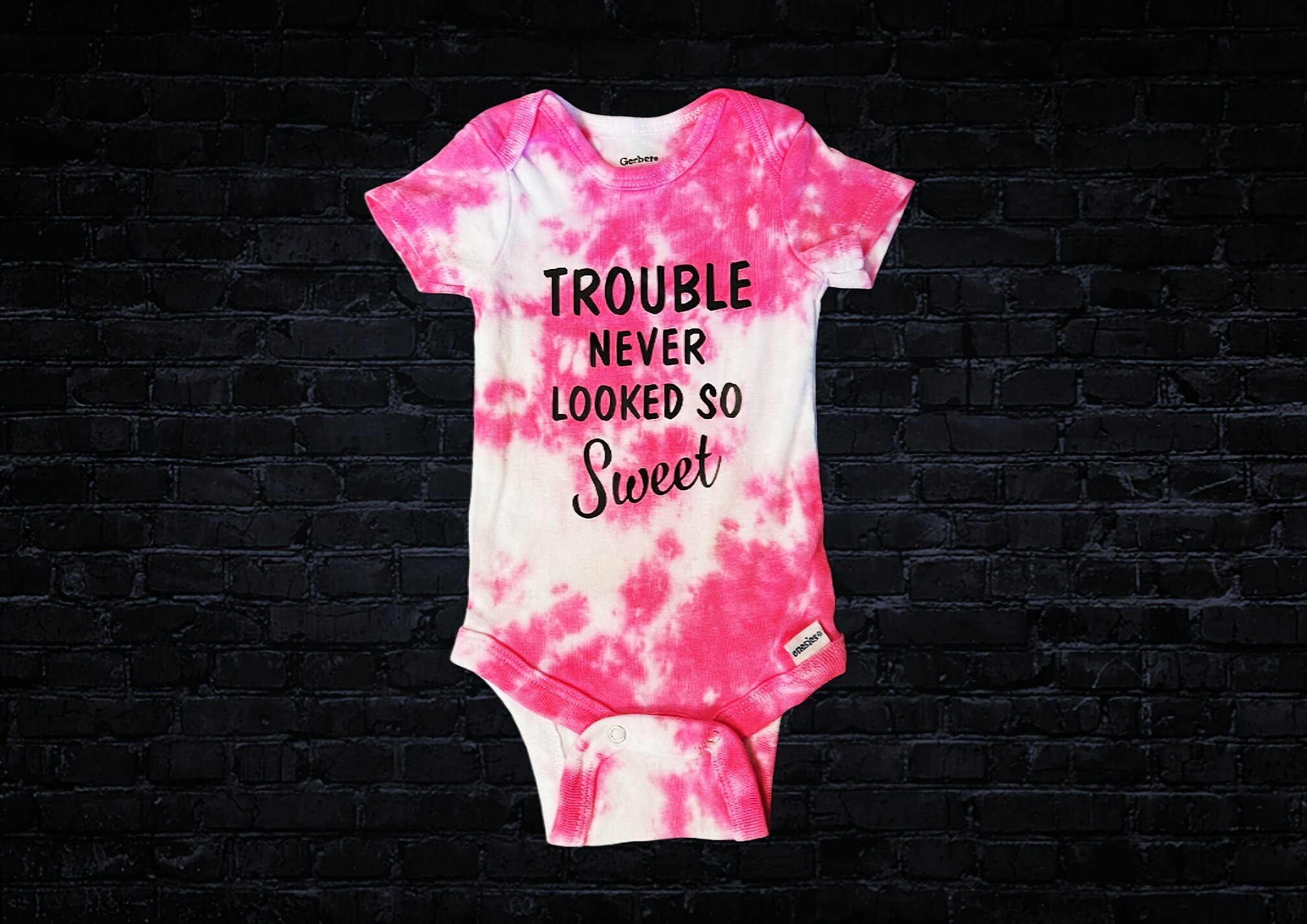 Trouble Never Looked so Sweet Funny Baby Clothes Funny Baby Onesies