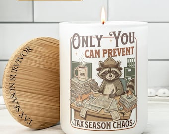 Accountant Gift, Funny Tax Season Candle, CPA Gift, Tax Preparer, Accountant Appreciation, Tax Office Decor, Accounting Graduation Gift