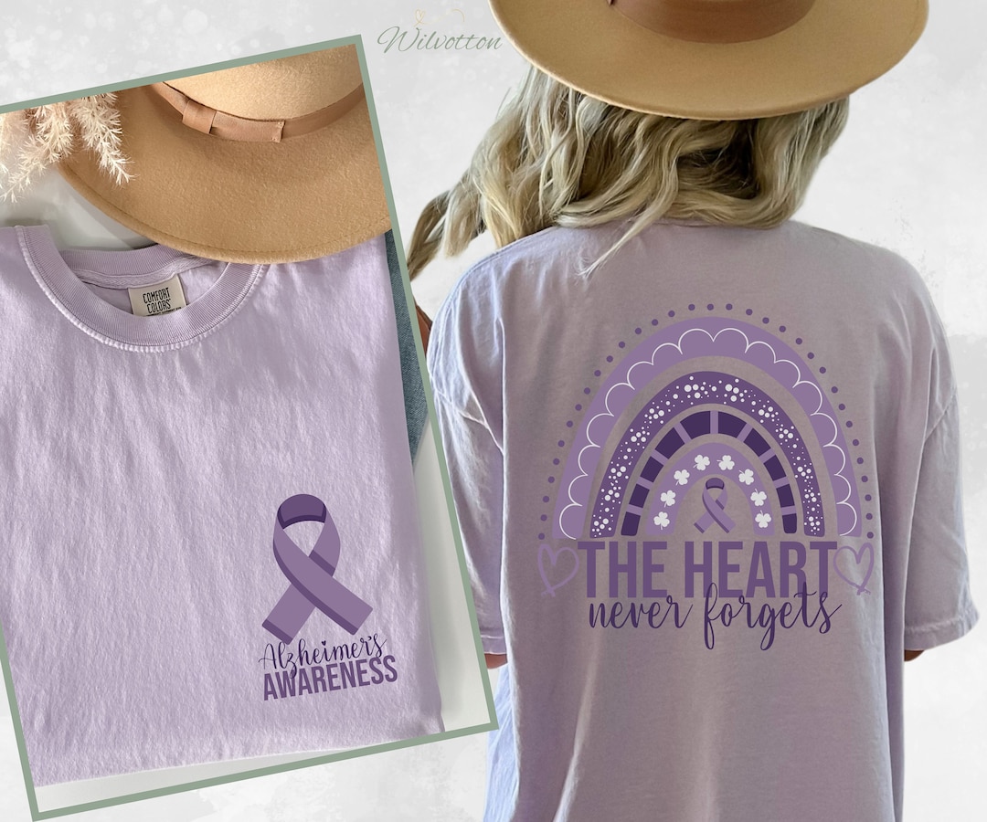 Alzheimers Awareness Ribbon Shirt, Gift for Supporter, Alzheimer's ...