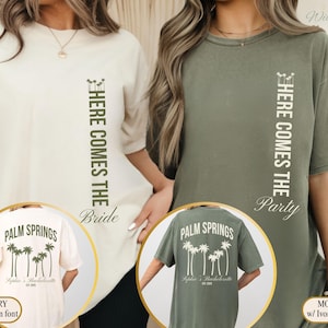 Palm Springs Bachelorette Party Shirts, Palm Springs Before the Rings Shirt, Custom Bachelorette Shirts, Personalized Luxury Bachelorette