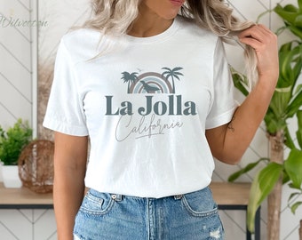 La Jolla California Beachful T Shirt, Vacation shirt, California shirt, Muted Colors, Beach Apparel, La Jolla Cove San Diego gifts, LaJolla