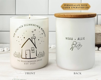 Vela para casa nueva, regalo personalizado para casa nueva, regalo de inauguración, regalo de apartamento nuevo, regalo de mudanza, regalo para casa nueva, regalo para primera casa