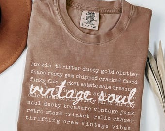 Antiquing Shirt, Antique Collector Gift, Comfort Colors Junkin Tee, Vintage Lover Shirt, Funny Thrifting T-shirt, Unisex Vintage Soul shirt