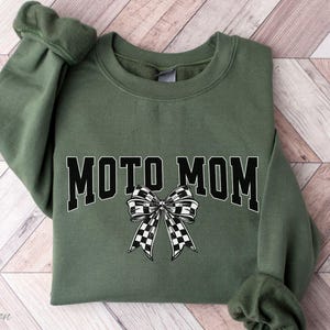 Moto Mom Sweatshirt, Dirt Bike Sweatshirt, Race Day hoodie, Moto Mama Sweatshirt, Motocross gift for Mom, Dirt Track Racing