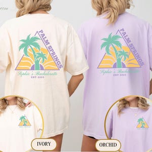Palm Springs Bachelorette Party Shirts, Palm Springs Before the Rings Shirt, Custom Bachelorette Shirts, Personalized Luxury Bachelorette