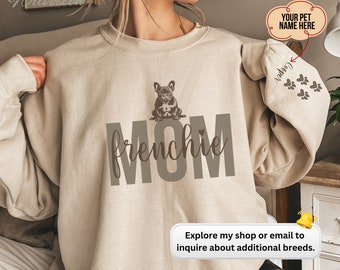 Personalized French Bulldog Shirt  Frenchie Sweatshirt, Personalized Dog Sweatshirt, Bulldog Gifts, Personalized Dog gift, French Bull dog