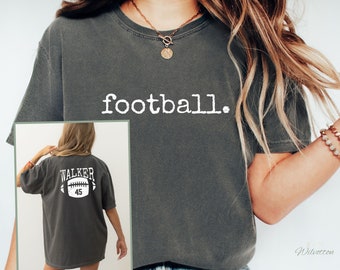 Custom Football Girlfriend Shirt, Personalized Girlfriend Game Day shirt, Football Boyfriend, Custom Football Mom, Minimalist Football Game