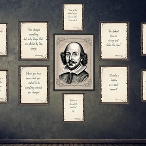 Shakespeare Quotes Wall Art Set: Literature Home Decor (digital PDF) - Etsy