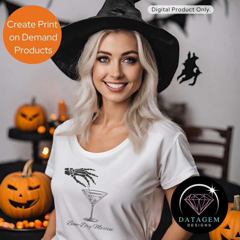 Bonedry Martini SVG, Cricut Design Space Compatible SVG, Skeleton Hand