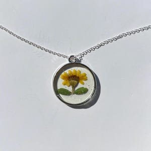 Pressed Flower Necklace