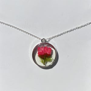 Pressed Flower Necklace