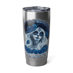 Vaso Dia De Los Muertos 20oz, Taza de Café Dia De Los Muertos, Taza de Café Catrina, , Taza de Café Sugar Skull, Cultura Mexicana, Cultura Chicana