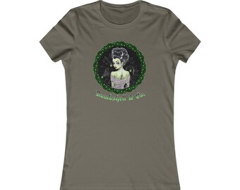 novia de frankenstein, novia monstruo, camiseta de halloween, regalos para ella, ropa de halloween, camiseta espeluznante, camiseta de halloween, regalo de halloween