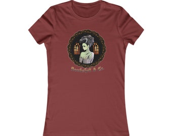 novia de frankenstein, novia monstruo, camiseta de halloween, regalos para ella, ropa de halloween, camiseta espeluznante, camiseta de halloween, regalo de halloween