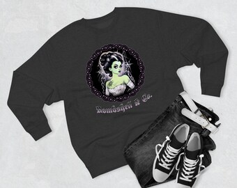 Braut von Frankenstein, Monster Braut, Halloween Sweatshirt, Geschenke für sie, gruselige Geschenke, Halloween Kleidung, gruseliges Sweatshirt