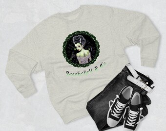 Braut von Frankenstein, Monster Braut, Halloween Sweatshirt, Geschenke für sie, gruselige Geschenke, Halloween Kleidung, gruseliges Sweatshirt