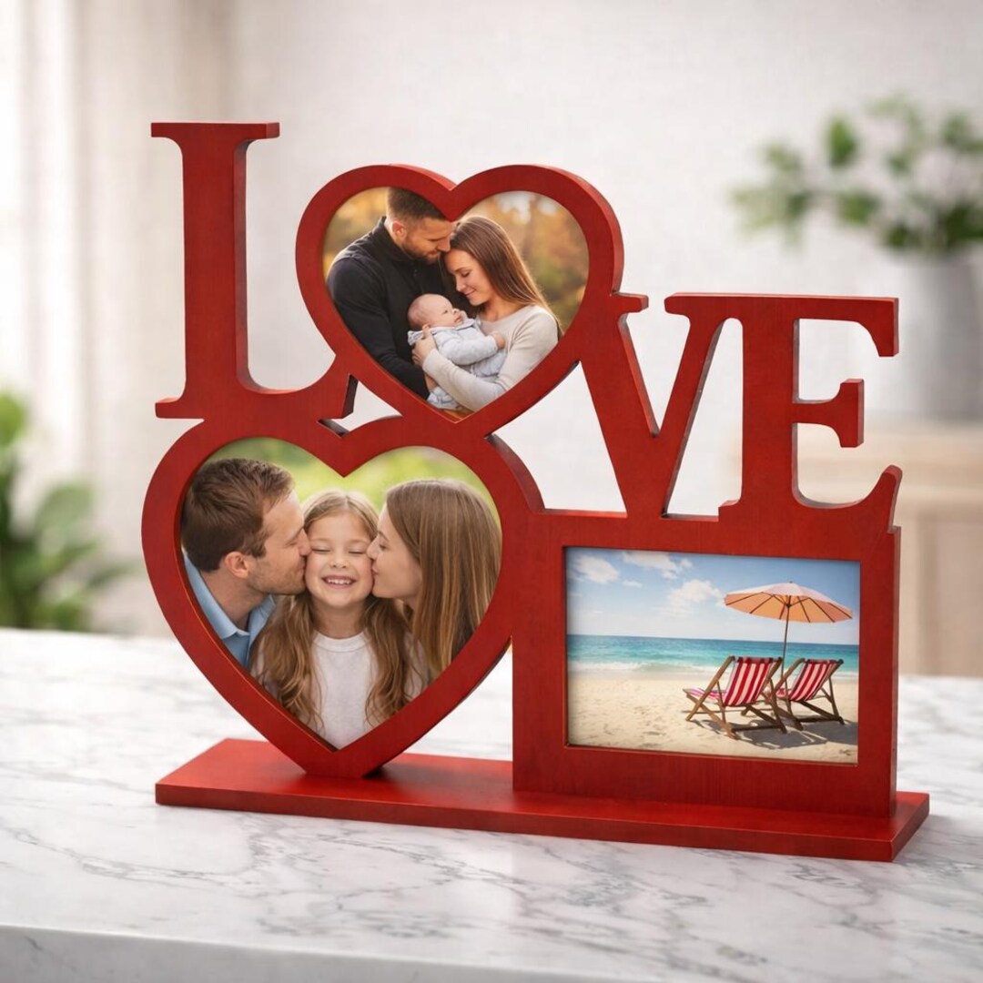 Love Photo Frame SVG DXF | Laser Cut Files | Valentine's Day Gift | DIY ...