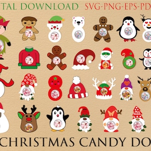 Christmas Candy Dome SVG Bundle, Candy Ornaments SVG, Chocolate holder svg, Candy dome Svg , Candy Ornaments SVG, Christmas candy holder.