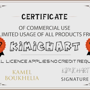 Unlimited Commercial Use License, Unlimited usage, Applies to ALL STORE ITEMS, no credit,one time payment,for your handmade products,pdf,jpg