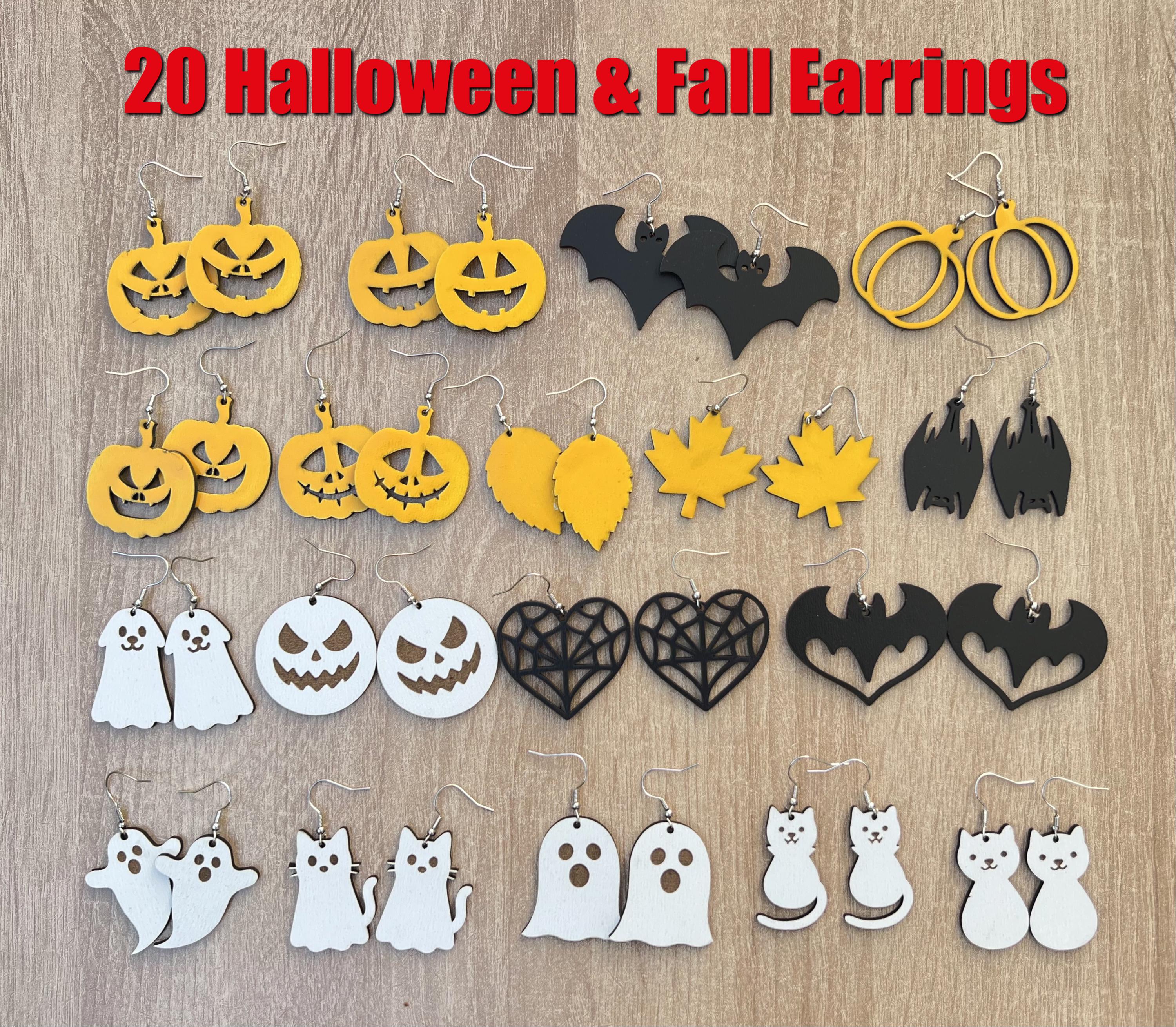 2 Paires Boucles D'Oreilles Halloween - Couteaux Sanglants - Accessoire Déguisement Horreur - Pour Femmes, Filles, Cosplay