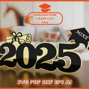 Graduation Laser Cut File,Graduation Photo Prop svg, 2025 Graduation svg, Graduation Laser svg, Class of 2025 svg, Graduation Laser Files