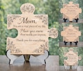 Mother's Day Puzzle Sign SVG \u2013 Mother's Day Laser Cut File \u2013 Floral Wooden Sign Digital Download \u2013 Gift for Mom \u2013 CNC Glowforge SVG product logo