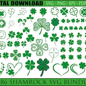 Shamrock svg, Clover svg, Lucky clover svg, st patricks day svg, irish svg, four leaf clover svg, svg files for cricut