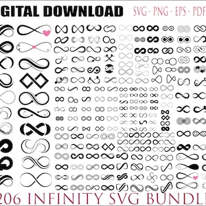 Infinity Svg, Infinity Love Svg Bundle, Forever Infinity Svg, Infinity Clipart, T Shirt Design, Infinity Heart Svg, Love Svg, Valentine Svg