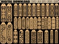 Bookmark Laser Cut, Laser Cut File, Bookmark Svg Cricut, Cutting Machine Files, Glowforge Svg, Digital Download.