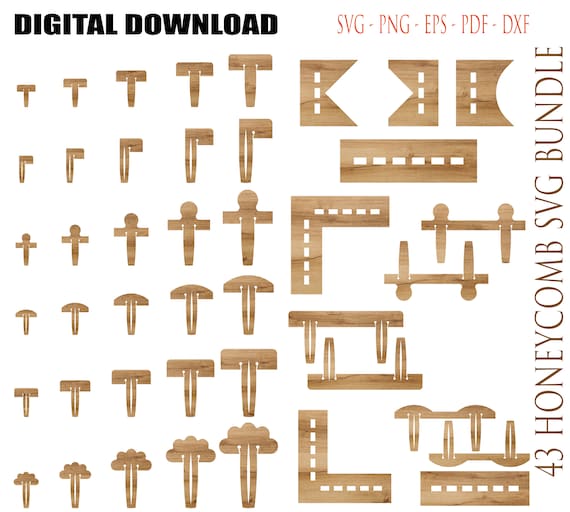 Honeycomb Pins svg ,Glowforge Pins Bundle, Honeycomb Pins svg, Crumb Tray Pin, Laser Cut Pins, Laser Cut Svg Files.