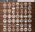 47 Christmas Balls Svg , Christmas Ornament Laser Cut SVG Bundle, Set Of Christmas Toy, Christmas SVG Bundle