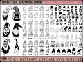 95 Christmas Gnome Bundle svg,png,pdf Christmas Doodle, Gnomes Merry Christmas svg, Gnomies svg Cut File for cricut product logo