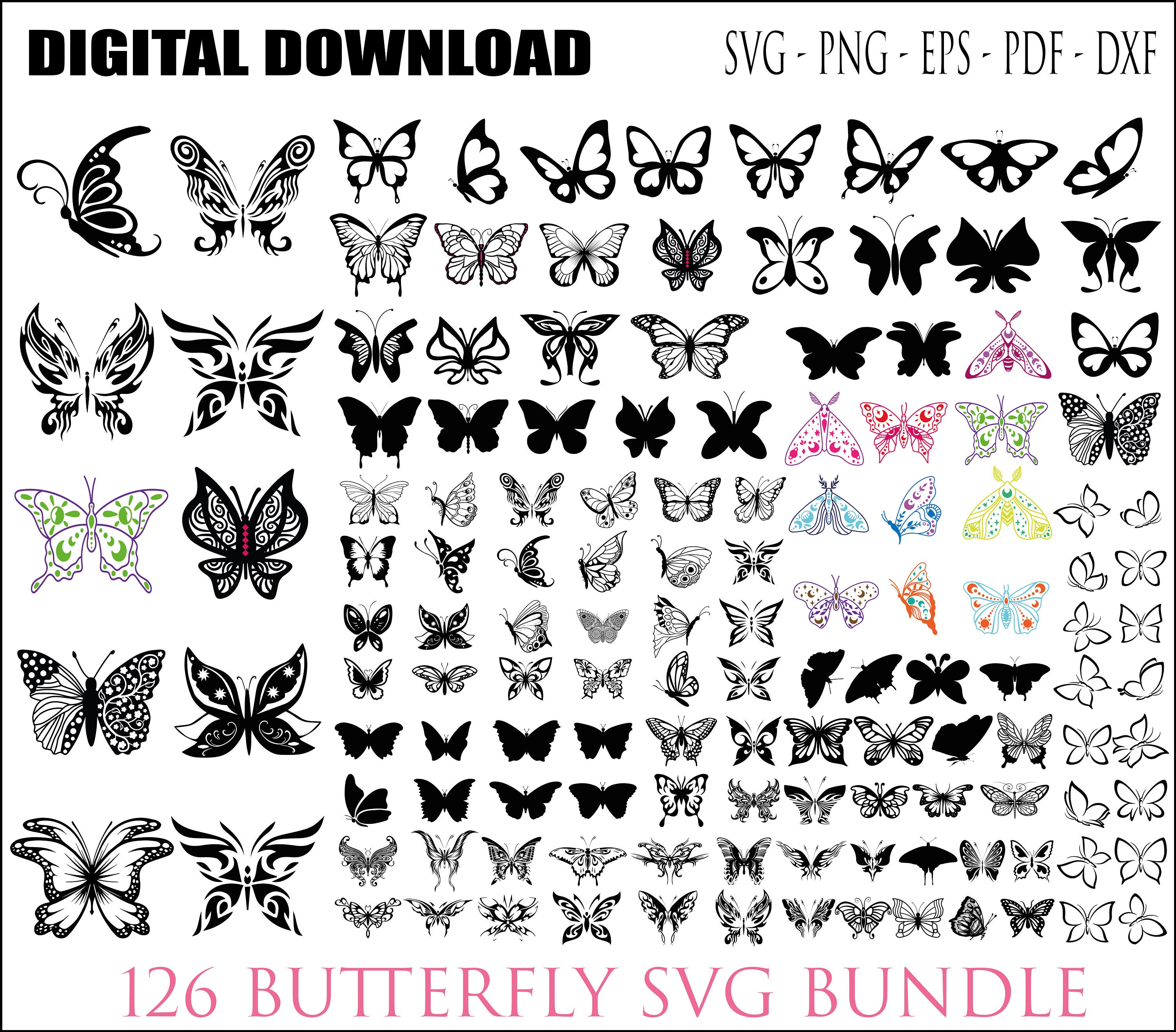 Butterfly Svg Svg Bundle Butterflies Papercut Etsy