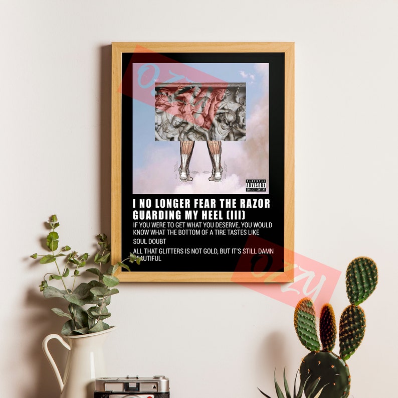 Suicideboys i no longer fear the razor guarding my heel iii poster