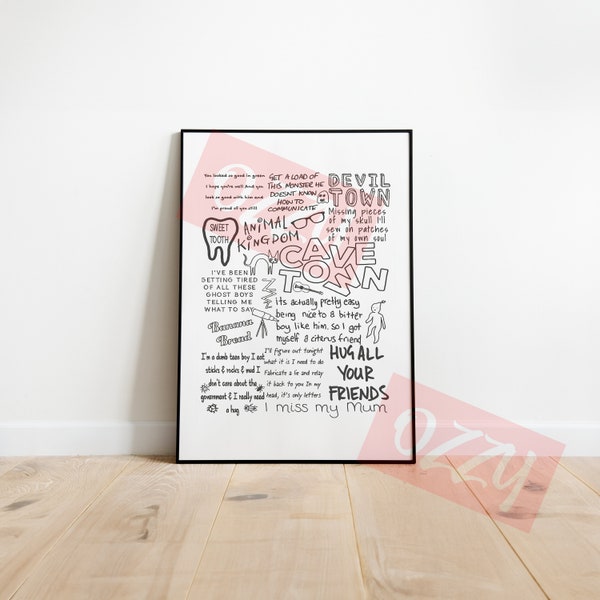 Cavetown Doodle Cavetown Poster Instant Download Printable High DPI Files