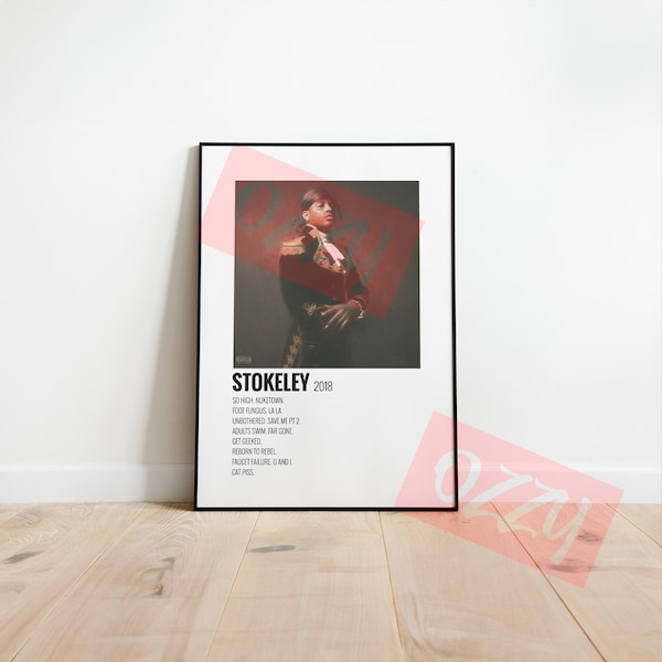 Ski Mask The Slump God STOKELEY Album Poster Instant Download High DPI Files