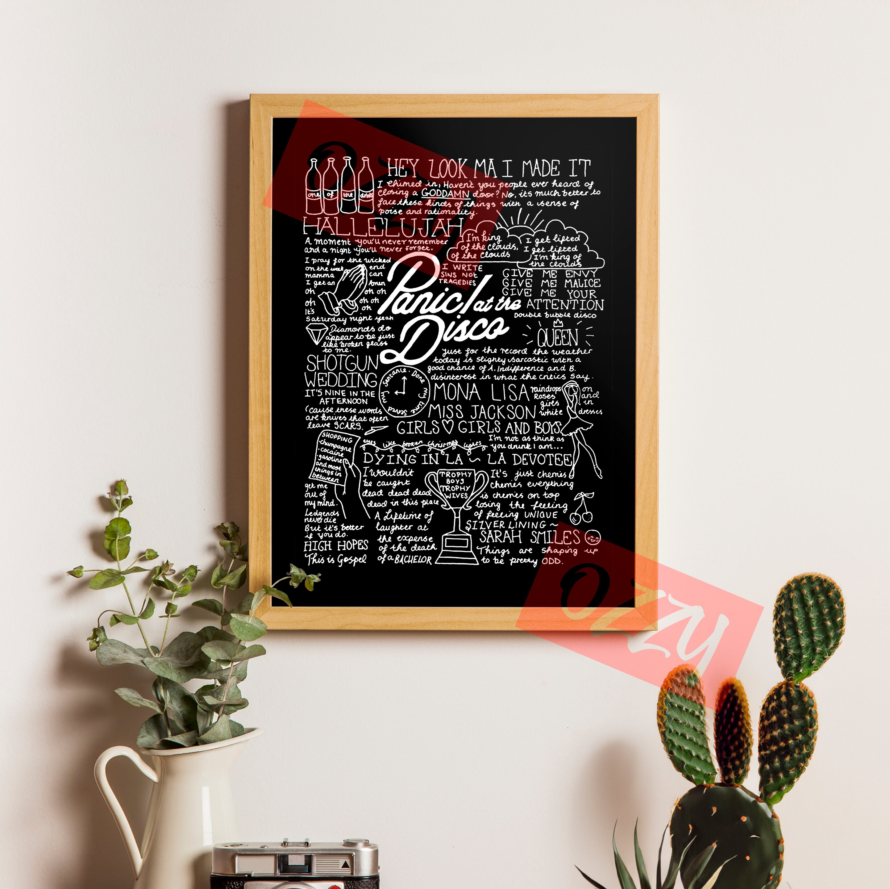 Panic at the Disco Doodle Poster Instant Download Printable - Etsy