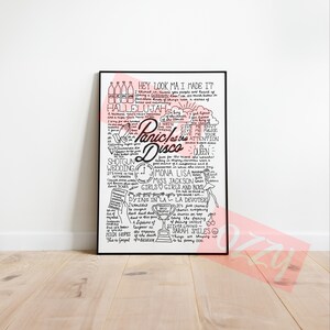 Panic at the Disco Doodle Poster Instant Download Printable High DPI Files - Etsy