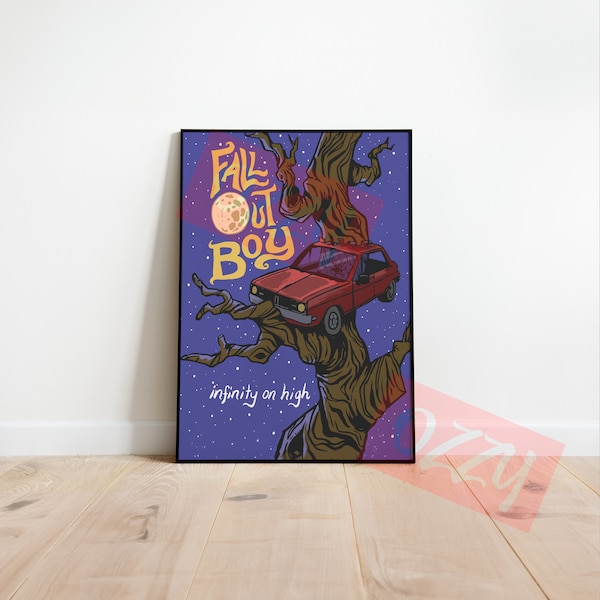 Fall Out Boy Poster Instant Download afdrukbare hoge DPI-bestanden