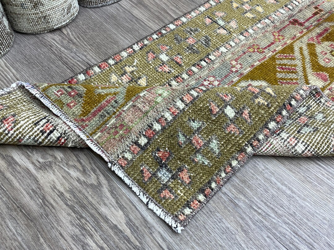 2x4 Brown Small Turkish Rug, 2x4 Handmade Vintage Rug, Oushak Rug ...