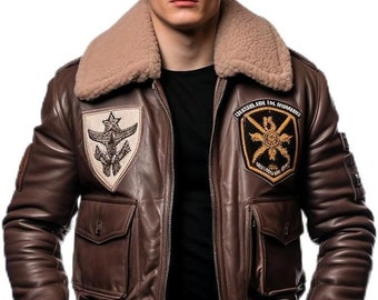 Giacca in pelle personalizzata stile bomber Giacca bomber in pelle da uomo-Uomo Classico ultima vera pelle, giacca bomber.