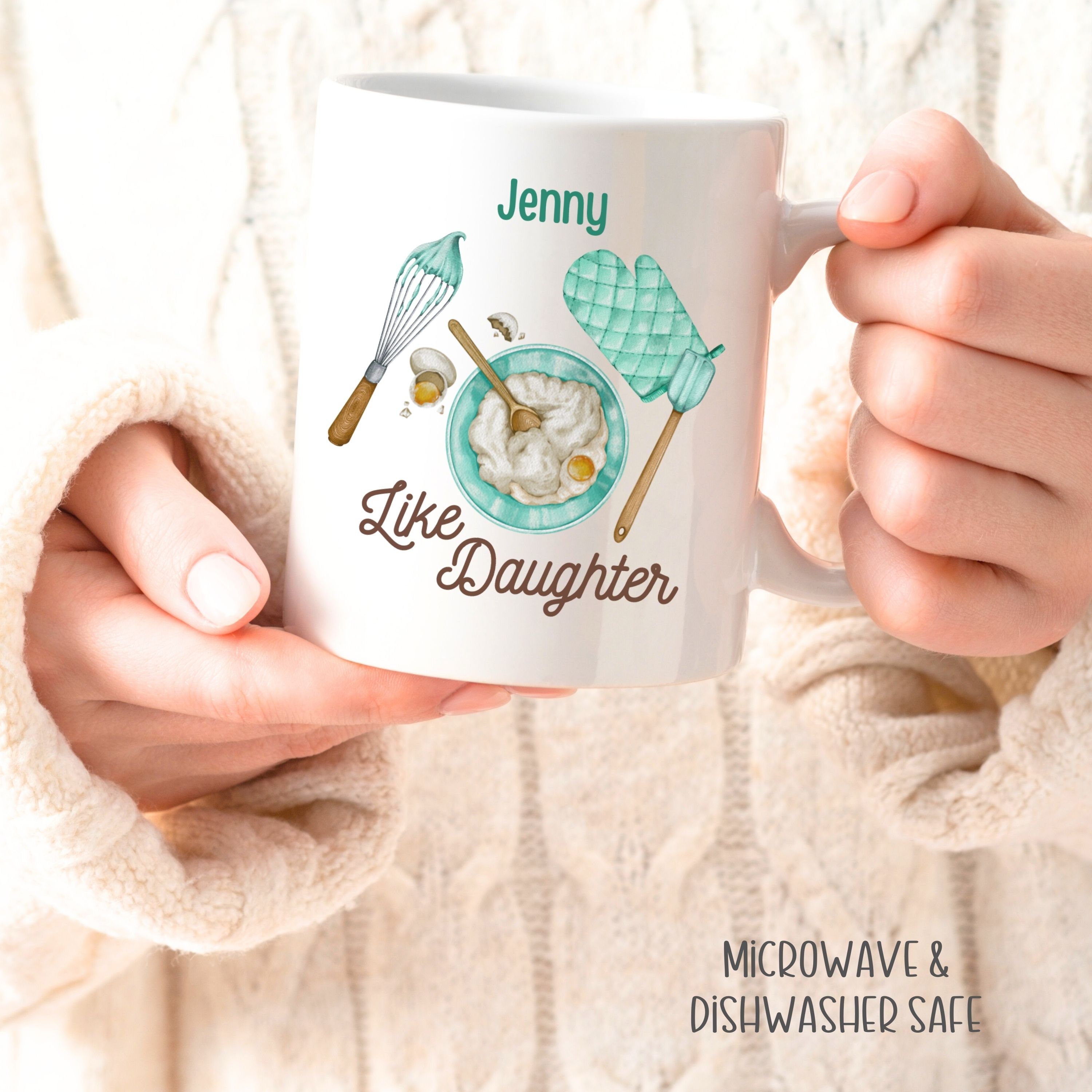 Like Mother Like Daughter - Family Personalized Custom Pottery Mug - Gift For Mom, Grandma main image 1