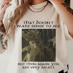 LOTR Ent T-shirt, Baumbart Shirt, Herr der Ringe, Gandalf Sauron Bilbo, Hobbitcore