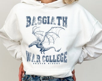 Basgiath War College Hooded Sweatshirt l Dragon Rider Hoodie l Rebecca Yarros merch l Fourth Wing Iron Flame merch